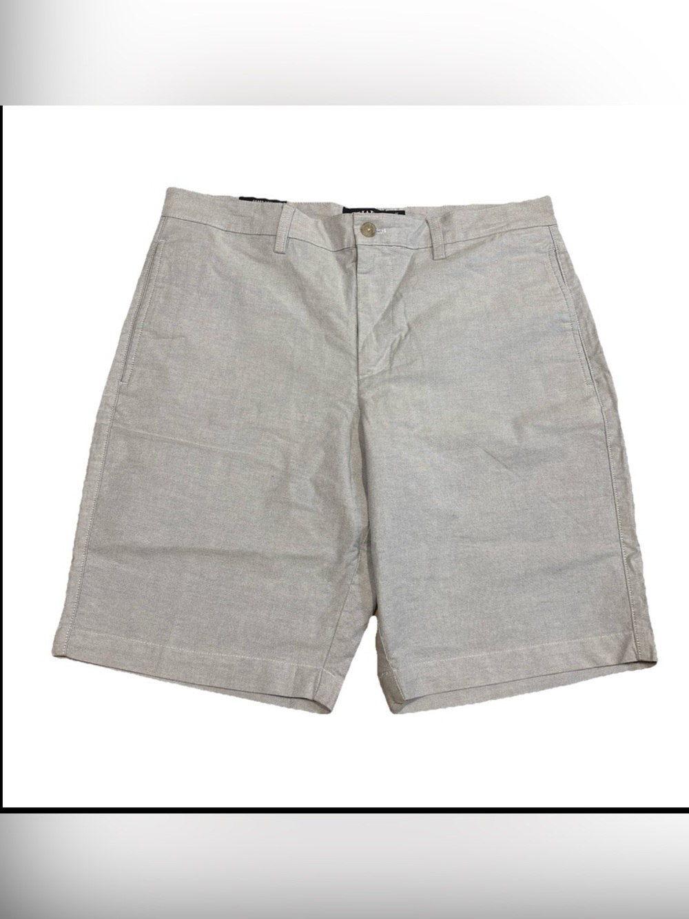 Chaps Mens Bermuda Stretch Oxford Shorts 10" inseam Retreat Blue Sz 32 Waist